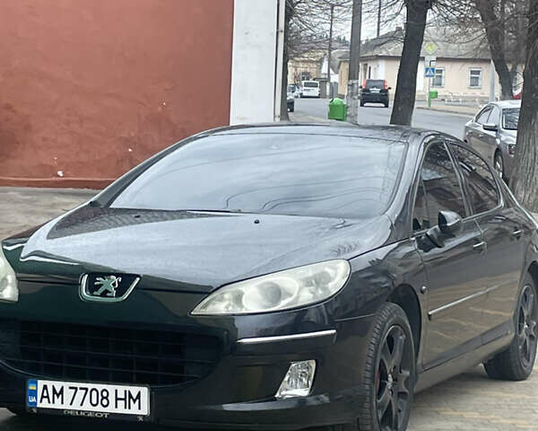 Чорний Пежо 407, об'ємом двигуна 2 л та пробігом 347 тис. км за 5500 $, фото 1 на Automoto.ua