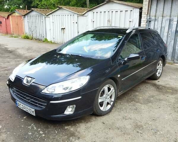 Черный Пежо 407, объемом двигателя 2 л и пробегом 240 тыс. км за 4200 $, фото 1 на Automoto.ua