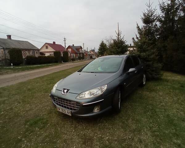 Серый Пежо 407, объемом двигателя 2 л и пробегом 318 тыс. км за 4300 $, фото 1 на Automoto.ua