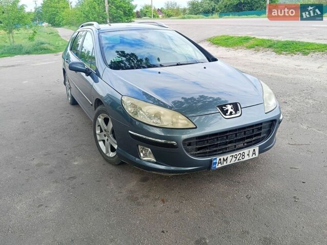 Серый Пежо 407, объемом двигателя 2 л и пробегом 359 тыс. км за 3600 $, фото 1 на Automoto.ua