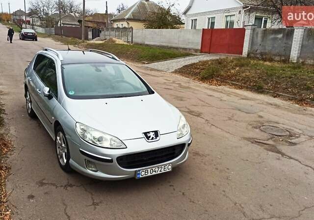 Серый Пежо 407, объемом двигателя 2 л и пробегом 251 тыс. км за 4200 $, фото 1 на Automoto.ua