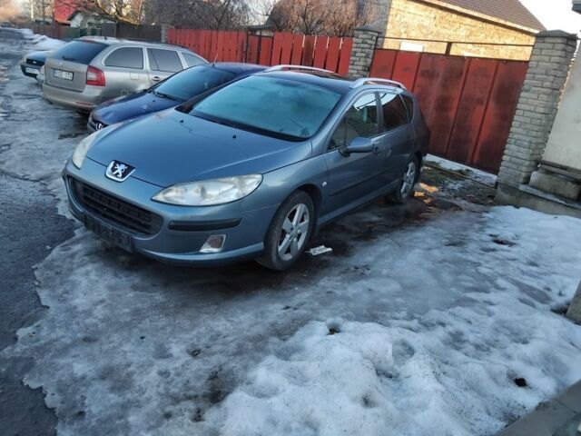 Серый Пежо 407, объемом двигателя 1.6 л и пробегом 245 тыс. км за 1200 $, фото 1 на Automoto.ua