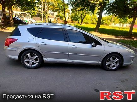 Серый Пежо 407, объемом двигателя 2.2 л и пробегом 240 тыс. км за 5500 $, фото 1 на Automoto.ua