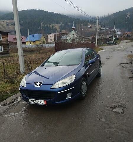 Синій Пежо 407, об'ємом двигуна 2 л та пробігом 160 тис. км за 4500 $, фото 1 на Automoto.ua