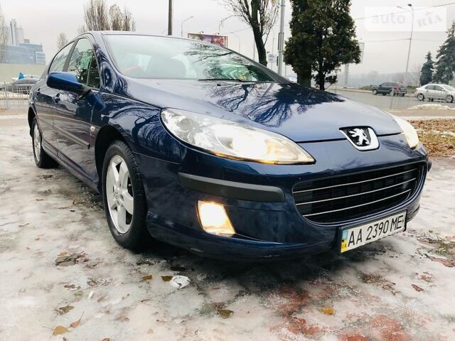 Синий Пежо 407, объемом двигателя 2 л и пробегом 155 тыс. км за 7350 $, фото 1 на Automoto.ua