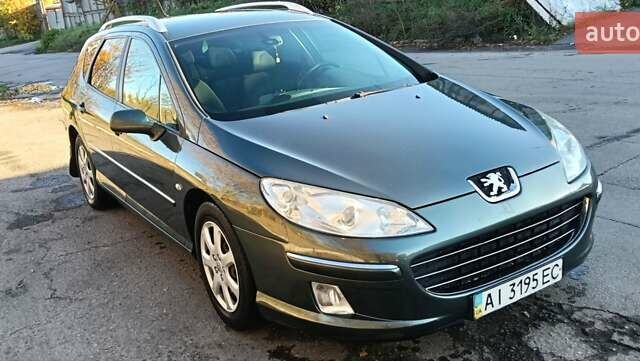 Пежо 407 2008 в Белой Церкве на Automoto.ua Зеленый Пежо 407, объемом двигателя 1.56 л и пробегом 352 тыс. км за 5000 $, фото 1 на Automoto.ua