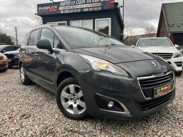 Серый Пежо 5008, объемом двигателя 1.6 л и пробегом 202 тыс. км за 10699 $, фото 1 на Automoto.ua