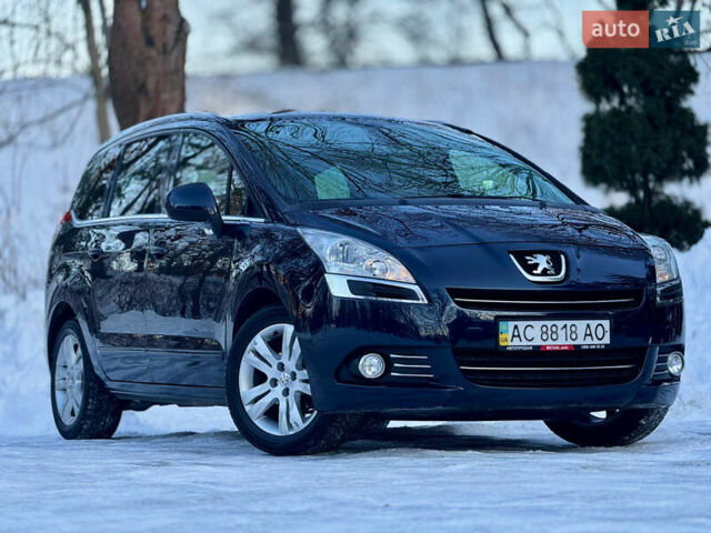 Синий Пежо 5008, объемом двигателя 1.6 л и пробегом 218 тыс. км за 7600 $, фото 1 на Automoto.ua