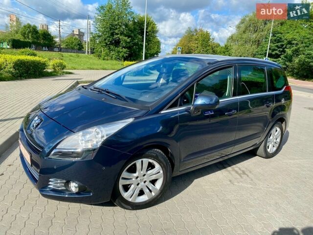 Синий Пежо 5008, объемом двигателя 1.6 л и пробегом 175 тыс. км за 8250 $, фото 1 на Automoto.ua