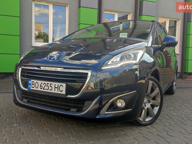 Синий Пежо 5008, объемом двигателя 1.6 л и пробегом 196 тыс. км за 9777 $, фото 1 на Automoto.ua