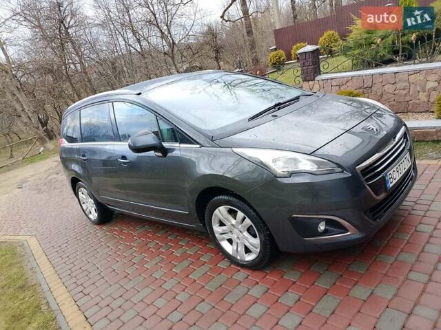 Синий Пежо 5008, объемом двигателя 1.6 л и пробегом 190 тыс. км за 12900 $, фото 1 на Automoto.ua