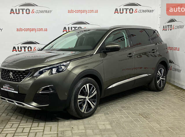 Зелений Пежо 5008, об'ємом двигуна 1.5 л та пробігом 159 тис. км за 22650 $, фото 1 на Automoto.ua