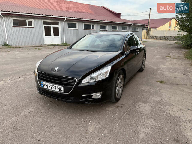 Черный Пежо 508, объемом двигателя 2.2 л и пробегом 212 тыс. км за 11500 $, фото 1 на Automoto.ua