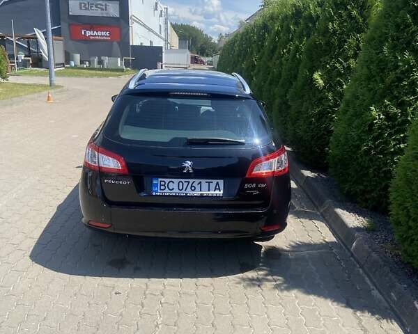 Черный Пежо 508, объемом двигателя 2 л и пробегом 257 тыс. км за 9000 $, фото 1 на Automoto.ua