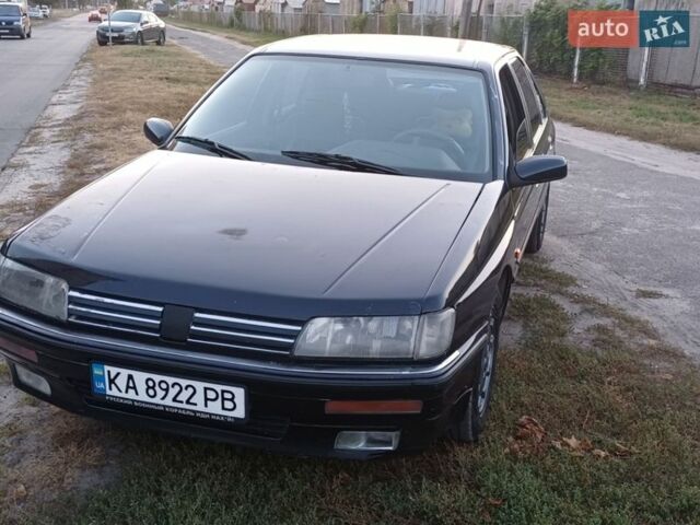 Синий Пежо 605, объемом двигателя 3 л и пробегом 347 тыс. км за 2000 $, фото 1 на Automoto.ua