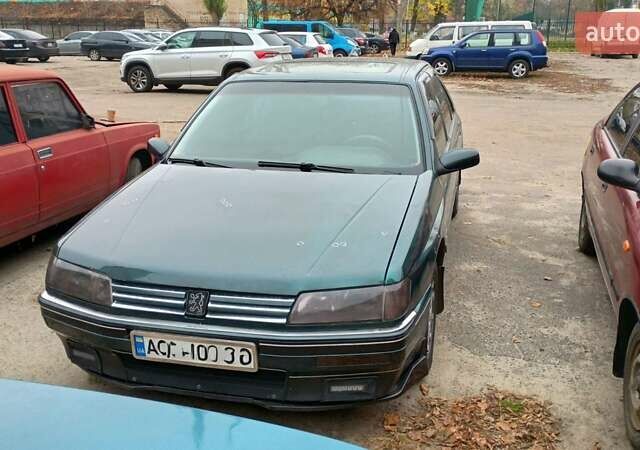 Зеленый Пежо 605, объемом двигателя 3 л и пробегом 372 тыс. км за 2000 $, фото 1 на Automoto.ua