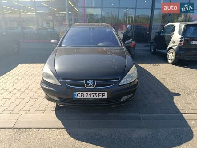 Черный Пежо 607, объемом двигателя 2.96 л и пробегом 290 тыс. км за 4500 $, фото 1 на Automoto.ua