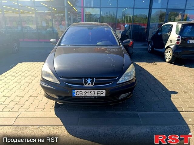 Черный Пежо 607, объемом двигателя 3 л и пробегом 200 тыс. км за 4500 $, фото 1 на Automoto.ua