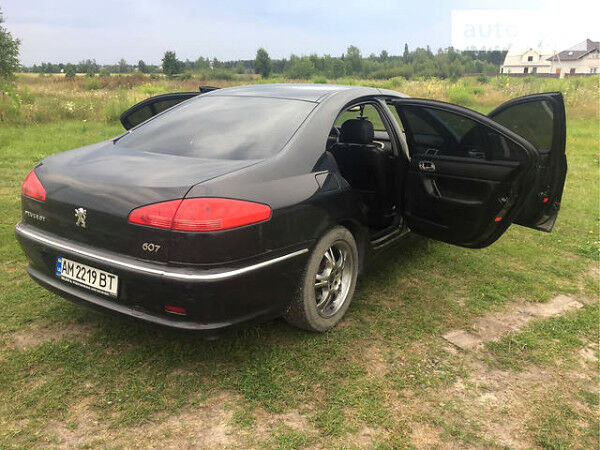 Чорний Пежо 607, об'ємом двигуна 3 л та пробігом 178 тис. км за 7000 $, фото 1 на Automoto.ua