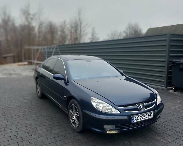 Синий Пежо 607, объемом двигателя 2.2 л и пробегом 267 тыс. км за 3750 $, фото 1 на Automoto.ua