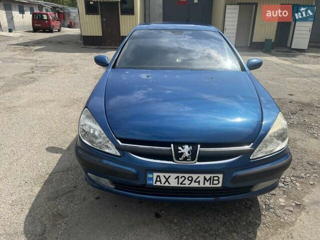 Синий Пежо 607, объемом двигателя 2.2 л и пробегом 350 тыс. км за 3600 $, фото 1 на Automoto.ua