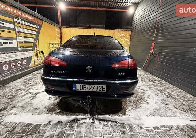 Синий Пежо 607, объемом двигателя 2 л и пробегом 390 тыс. км за 1700 $, фото 1 на Automoto.ua