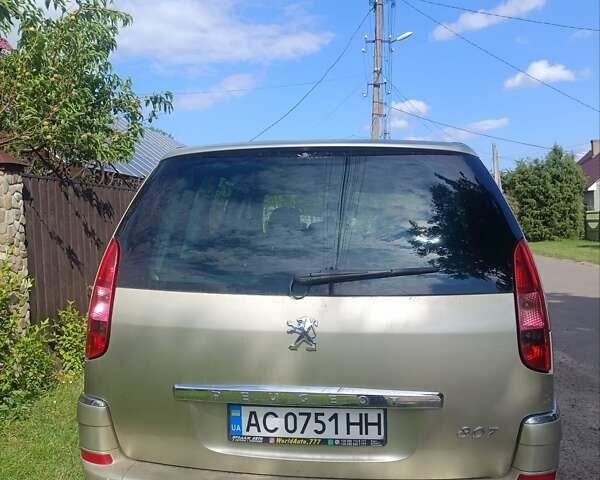 Бежевый Пежо 807, объемом двигателя 2 л и пробегом 240 тыс. км за 6500 $, фото 1 на Automoto.ua