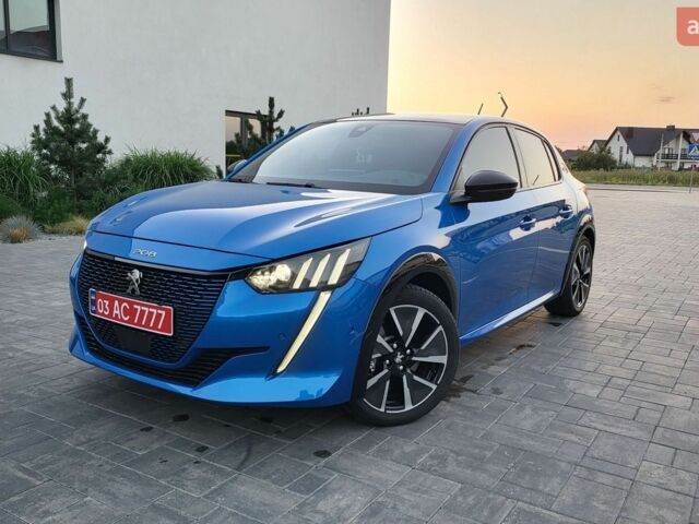 Синий Пежо e-208, объемом двигателя 0 л и пробегом 186 тыс. км за 13495 $, фото 1 на Automoto.ua