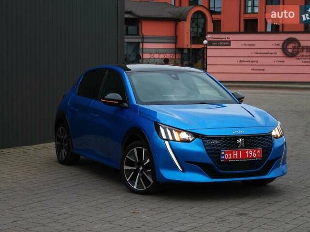Синий Пежо e-208, объемом двигателя 0 л и пробегом 110 тыс. км за 13600 $, фото 1 на Automoto.ua
