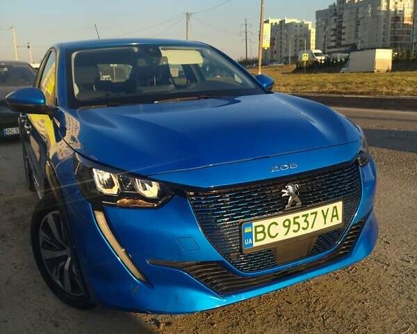 Синий Пежо e-208, объемом двигателя 0 л и пробегом 41 тыс. км за 12900 $, фото 1 на Automoto.ua