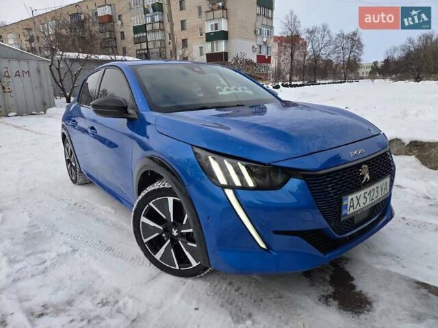 Синий Пежо e-208, объемом двигателя 0 л и пробегом 12 тыс. км за 16800 $, фото 1 на Automoto.ua