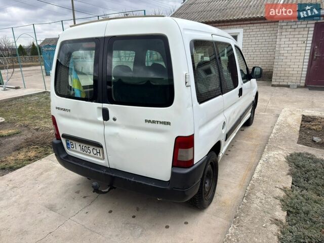 Белый Пежо Partner, объемом двигателя 1.56 л и пробегом 222 тыс. км за 1500 $, фото 1 на Automoto.ua