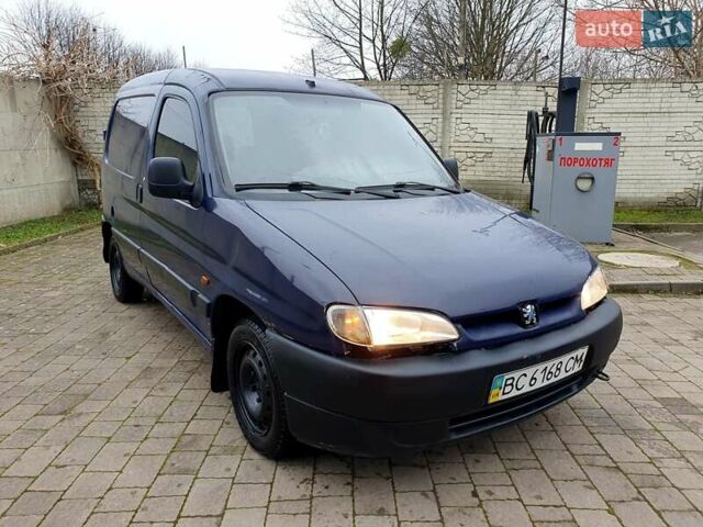 Синий Пежо Partner, объемом двигателя 1.91 л и пробегом 222 тыс. км за 1500 $, фото 1 на Automoto.ua