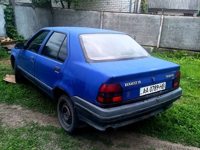 Синий Рено 19, объемом двигателя 1.4 л и пробегом 1 тыс. км за 850 $, фото 1 на Automoto.ua