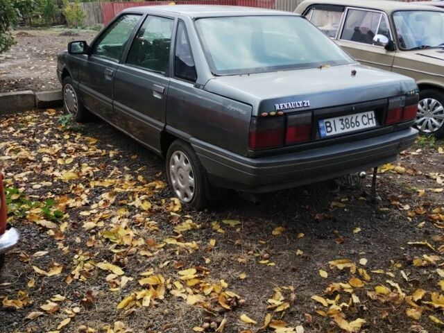 Серый Рено 21, объемом двигателя 1.7 л и пробегом 240 тыс. км за 450 $, фото 1 на Automoto.ua