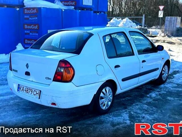 Білий Рено Кліо, об'ємом двигуна 1.4 л та пробігом 267 тис. км за 1300 $, фото 1 на Automoto.ua