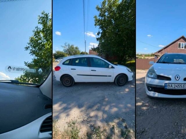 Білий Рено Кліо, об'ємом двигуна 1.1 л та пробігом 183 тис. км за 4902 $, фото 1 на Automoto.ua