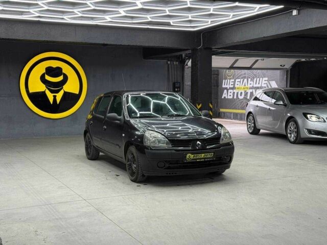Черный Рено Клио, объемом двигателя 1.2 л и пробегом 212 тыс. км за 3700 $, фото 1 на Automoto.ua