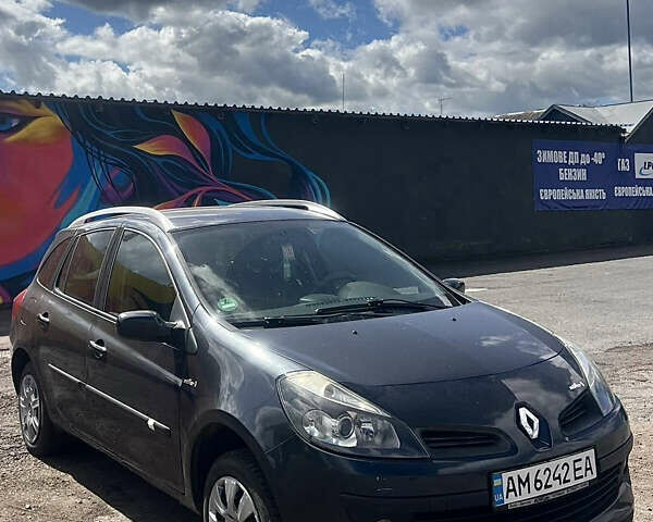 Черный Рено Клио, объемом двигателя 1.2 л и пробегом 189 тыс. км за 4200 $, фото 1 на Automoto.ua