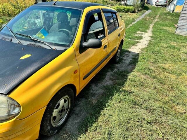 Желтый Рено Клио, объемом двигателя 1.4 л и пробегом 3 тыс. км за 2100 $, фото 1 на Automoto.ua