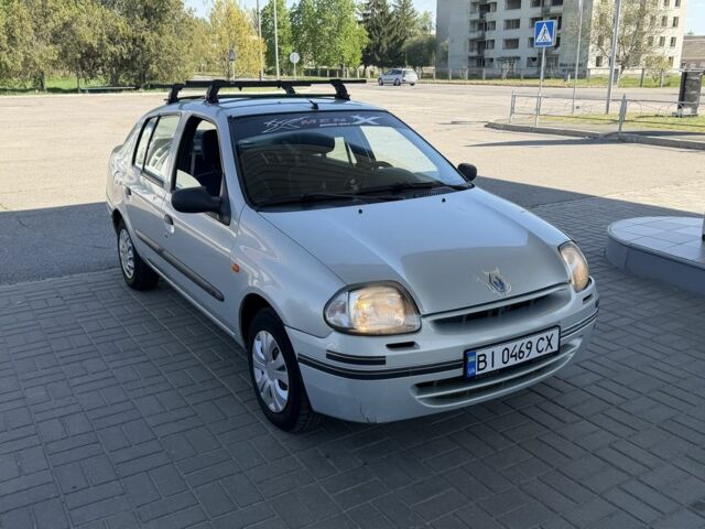 Серый Рено Клио, объемом двигателя 1.4 л и пробегом 170 тыс. км за 1950 $, фото 1 на Automoto.ua