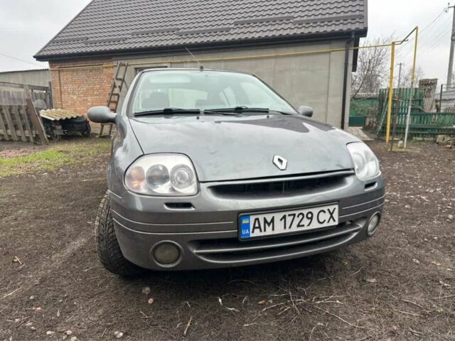 Серый Рено Клио, объемом двигателя 1.4 л и пробегом 235 тыс. км за 2500 $, фото 1 на Automoto.ua
