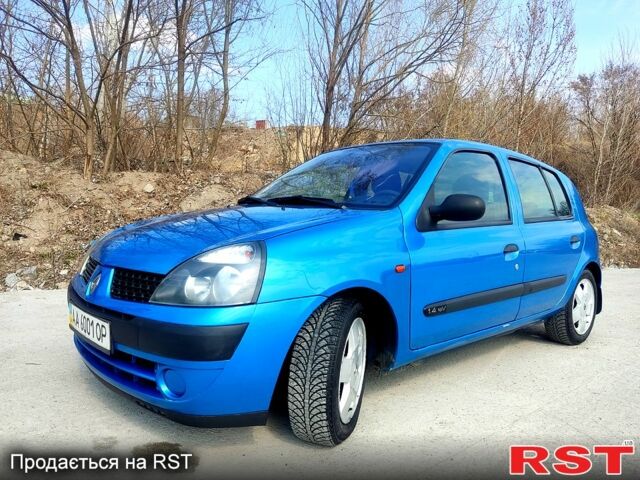 Синий Рено Клио, объемом двигателя 1.4 л и пробегом 187 тыс. км за 4495 $, фото 1 на Automoto.ua