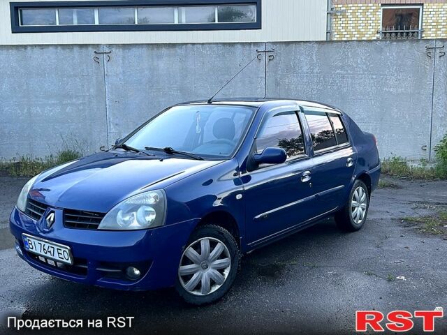 Синий Рено Клио, объемом двигателя 1.4 л и пробегом 282 тыс. км за 3563 $, фото 1 на Automoto.ua