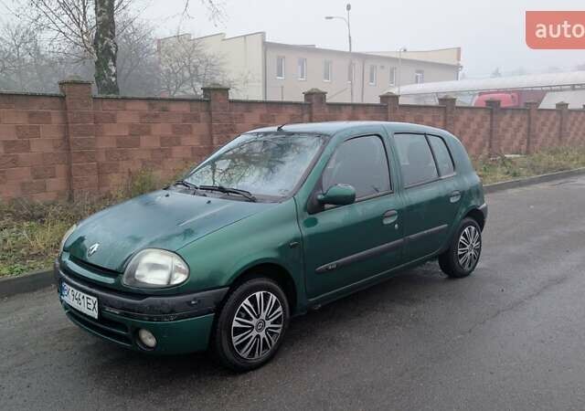Зеленый Рено Клио, объемом двигателя 1.15 л и пробегом 187 тыс. км за 2500 $, фото 1 на Automoto.ua