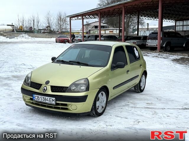 Зеленый Рено Клио, объемом двигателя 1.4 л и пробегом 120 тыс. км за 3250 $, фото 1 на Automoto.ua