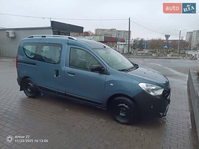 Синий Рено Dokker, объемом двигателя 1.46 л и пробегом 180 тыс. км за 7200 $, фото 1 на Automoto.ua