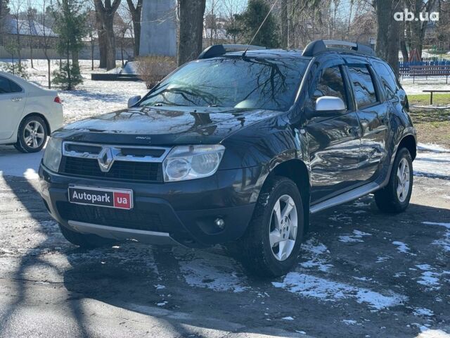 Черный Рено Дастер, объемом двигателя 1.6 л и пробегом 246 тыс. км за 8390 $, фото 1 на Automoto.ua