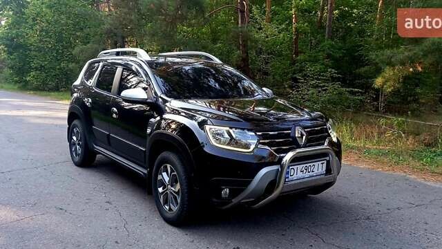 Черный Рено Дастер, объемом двигателя 1.6 л и пробегом 82 тыс. км за 18200 $, фото 1 на Automoto.ua