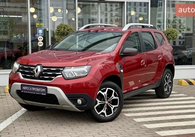 Красный Рено Дастер, объемом двигателя 1.5 л и пробегом 121 тыс. км за 15500 $, фото 1 на Automoto.ua